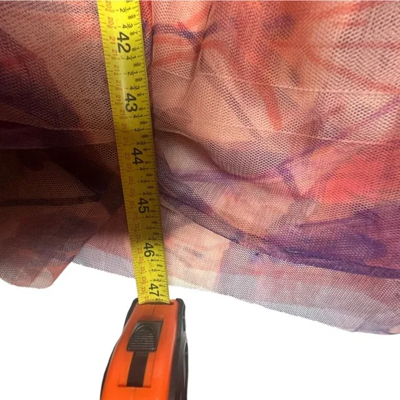 Hutch Amara Bustier Pleated Fit and Flare Midi Dress pink/purple 24W - Picture 8 of 12